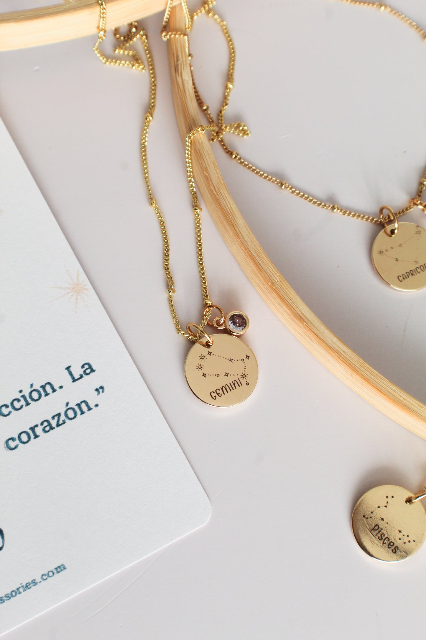 Charm Zodiacal with Heart Birthstone Charm - Connect with your Energy