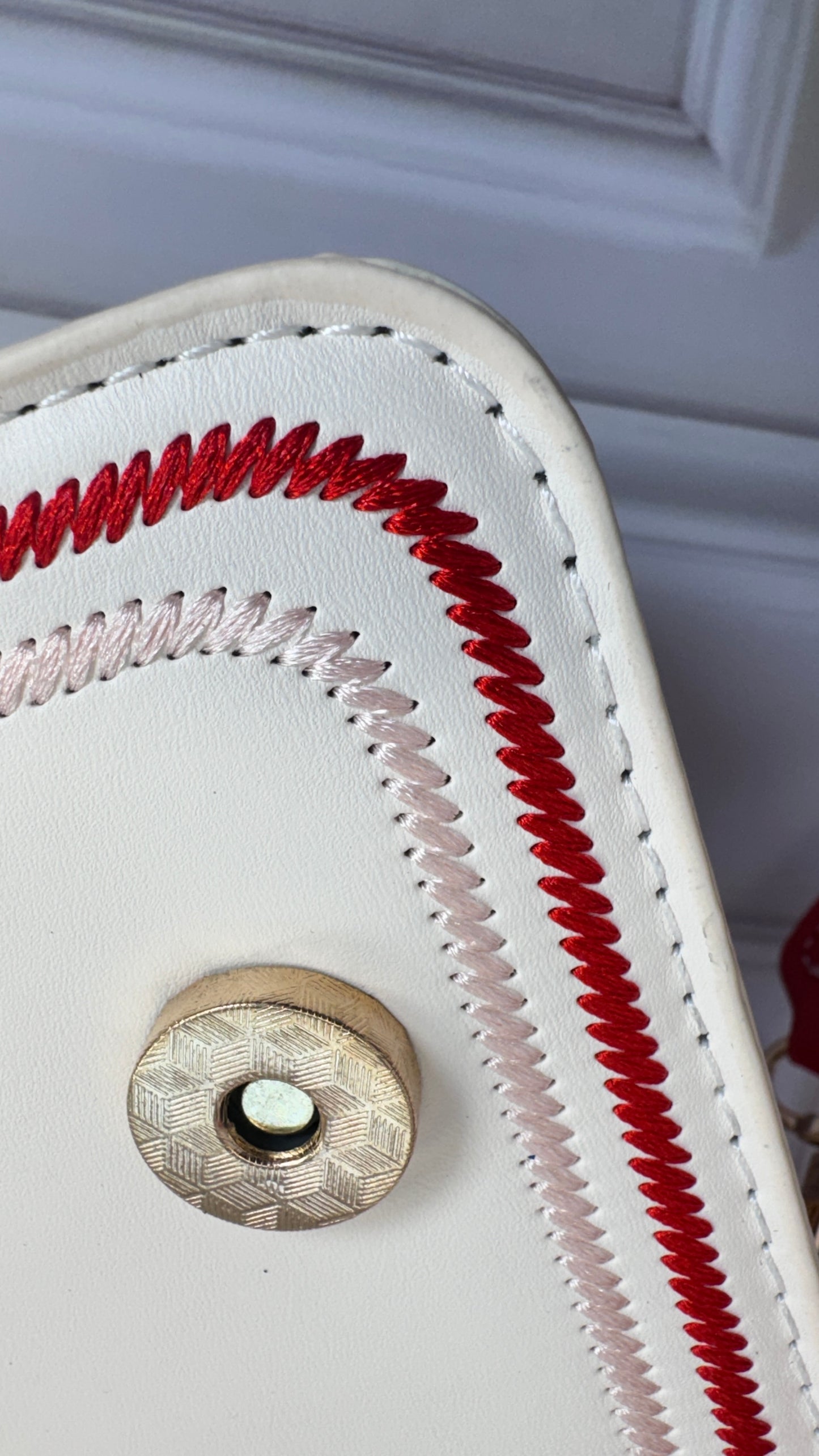Bolso Corazon Design - Rojo y Beige
