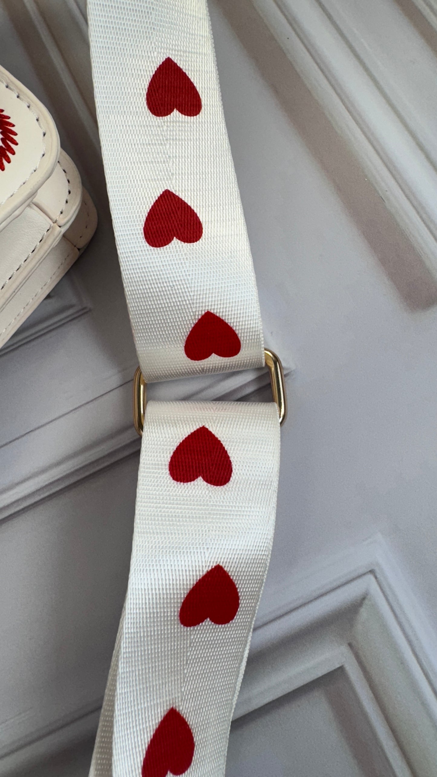 Bolso Corazon Design - Rojo y Beige