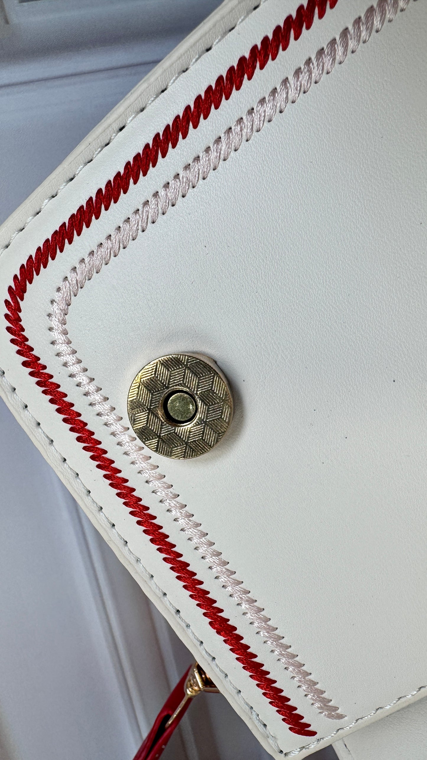 Bolso Corazon Design - Rojo y Beige