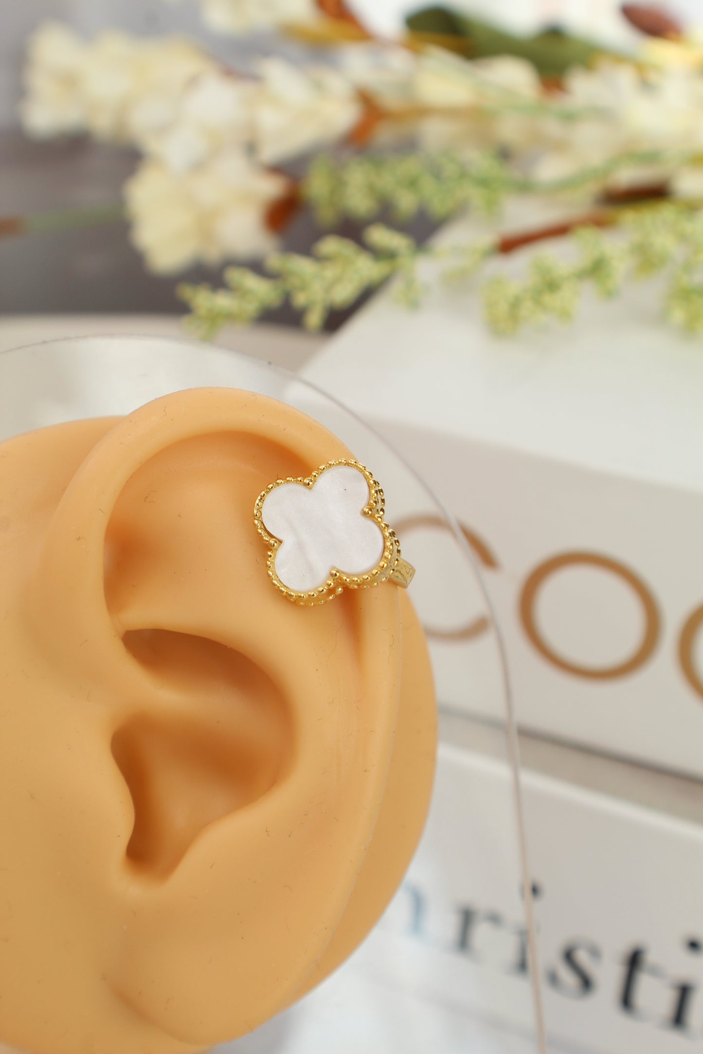 Trébol de madreperla - Ear Cuff
