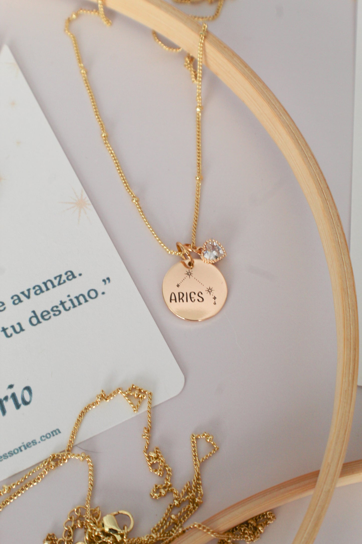 Charm Zodiacal with Heart Birthstone Charm - Connect with your Energy