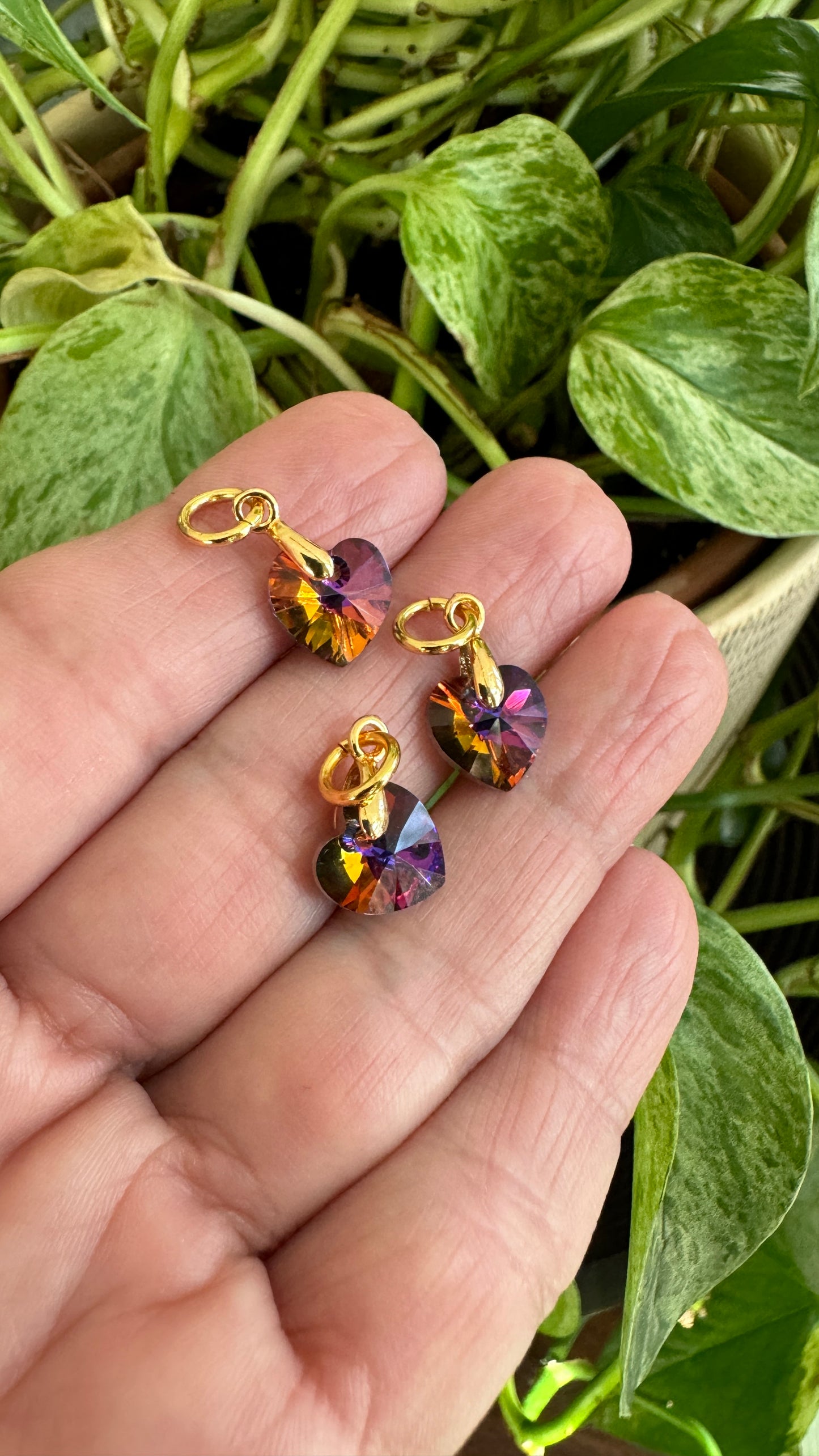 Swarovski Heart Charm