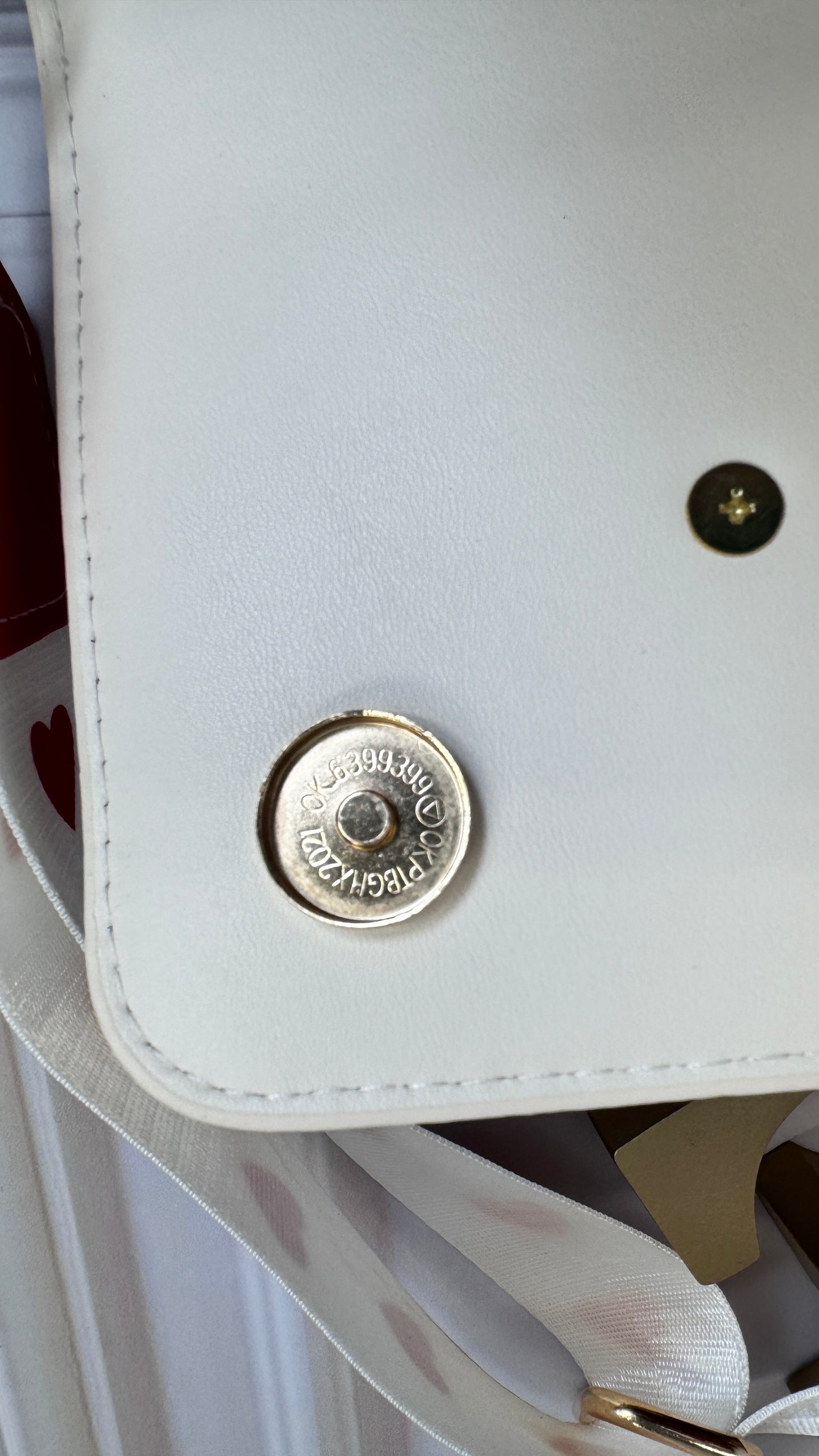 Bolso Corazon Design - Rojo y Beige