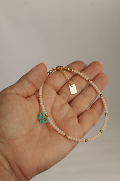 Bahia Crystal Anklet with Charm