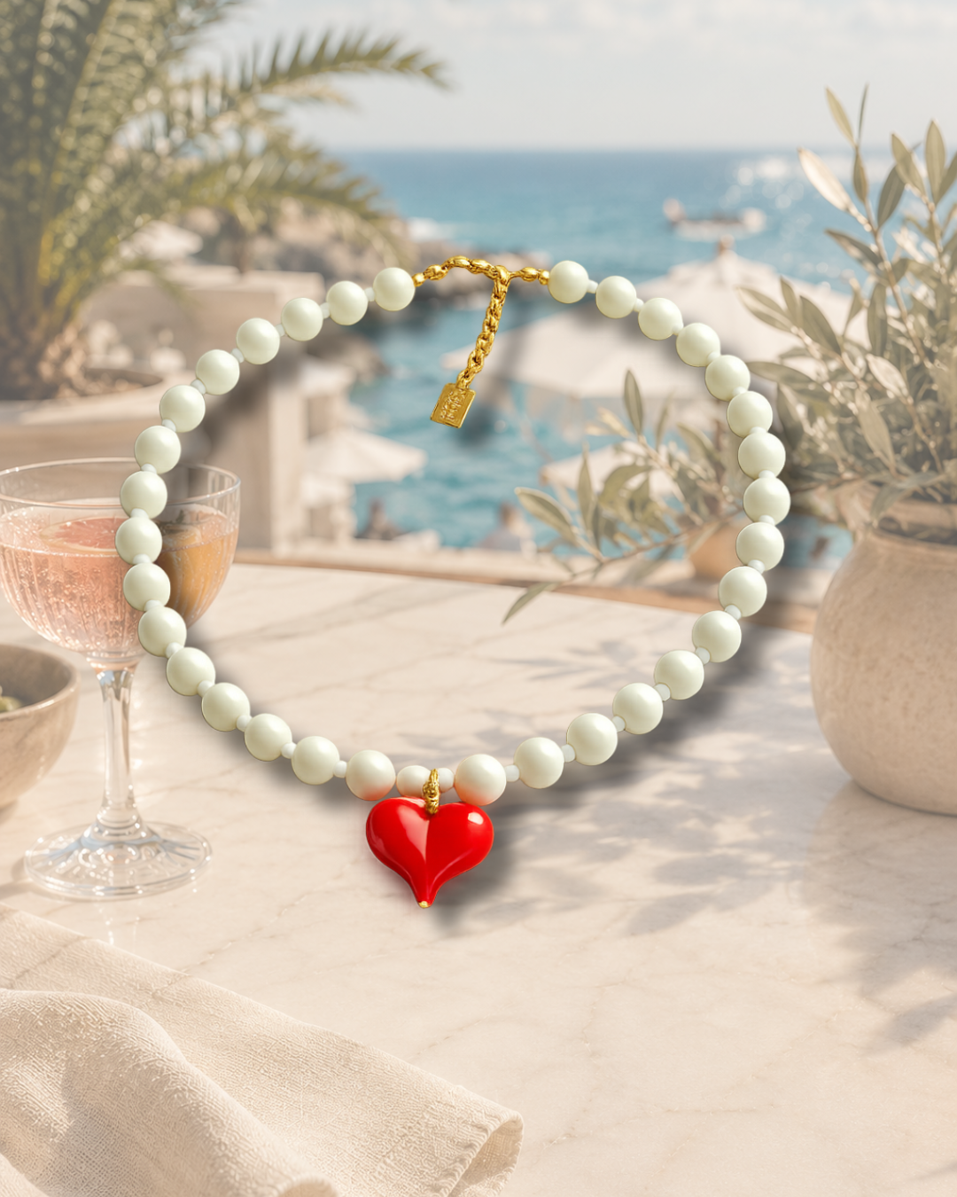 Scarlet Ivory Necklace