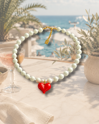 Scarlet Ivory Necklace
