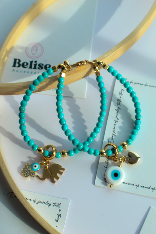 Pulsera de piedra turquesa de energía sagrada