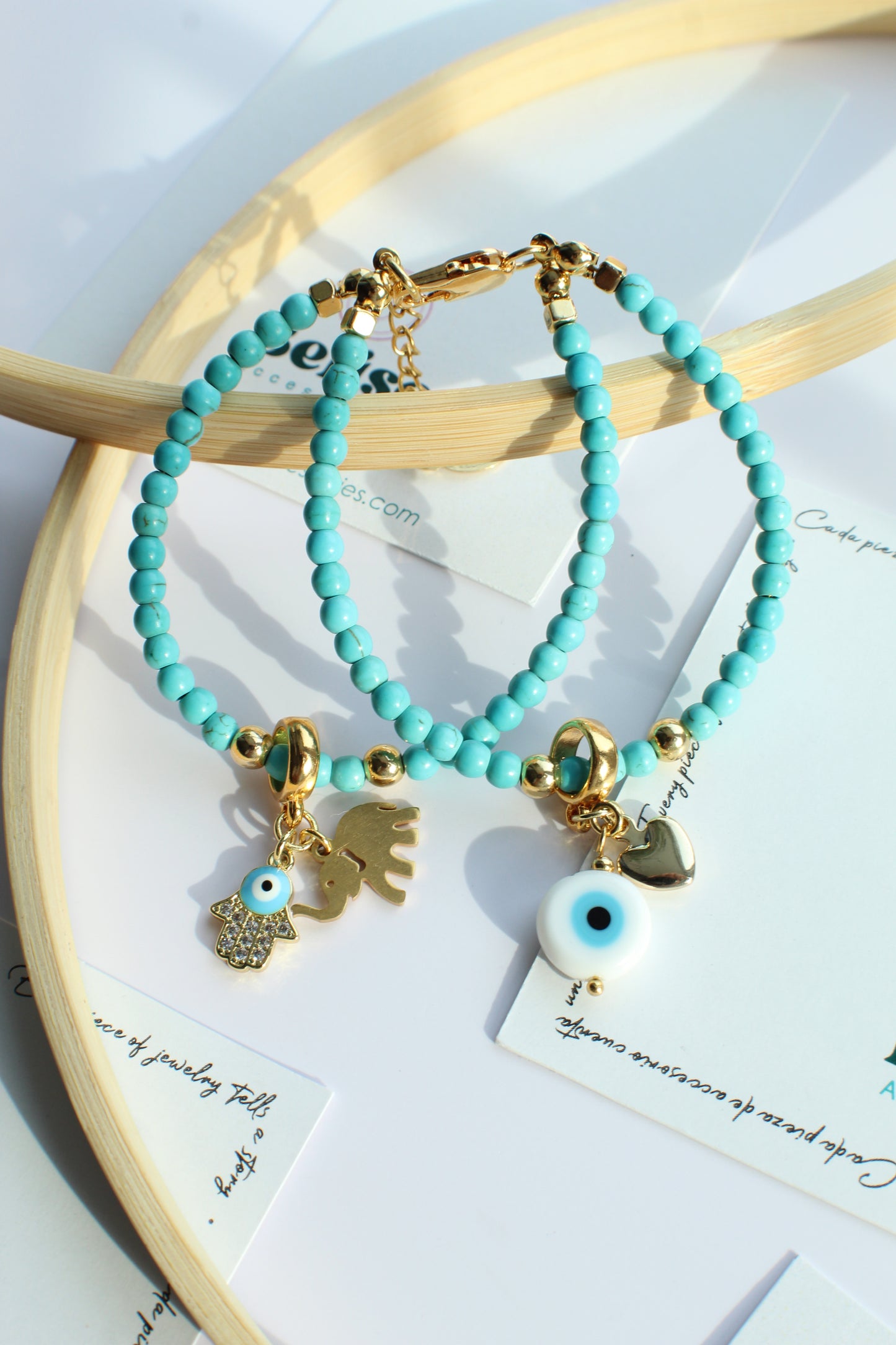 Pulsera de piedra turquesa de energía sagrada