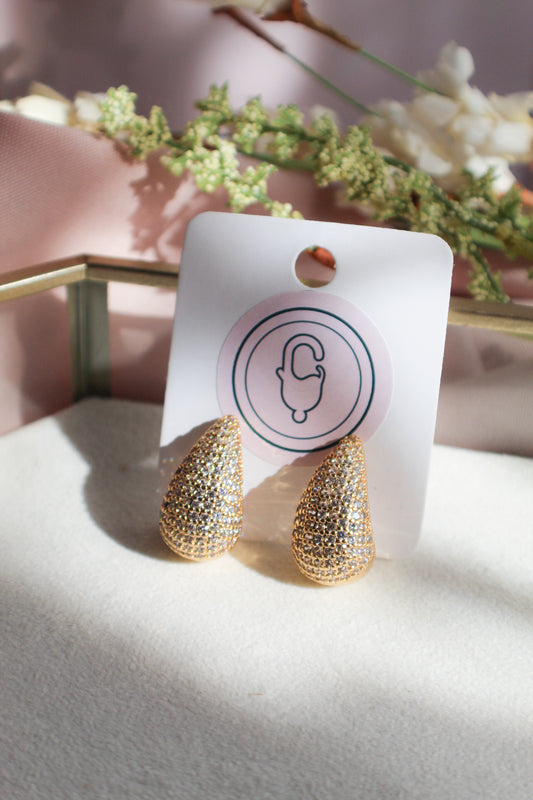 Drop Earrings / Zircon Studs