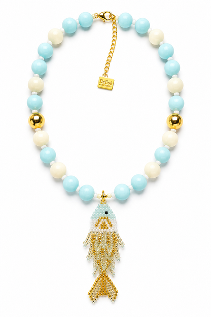 Marina Handmade Fish Necklace l Coastal Ocean Jewelry