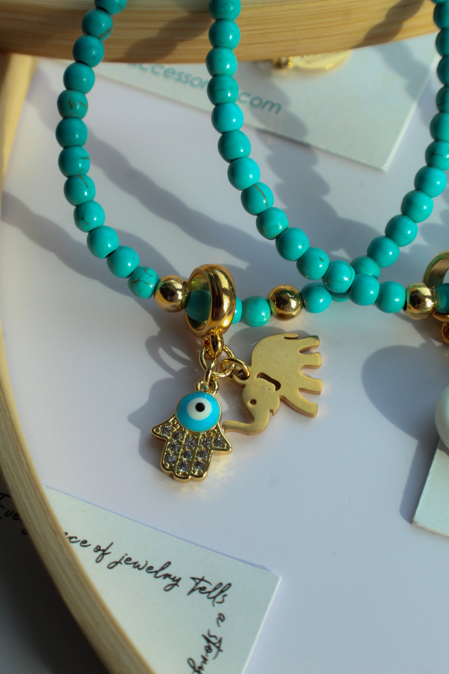 Pulsera de piedra turquesa de energía sagrada