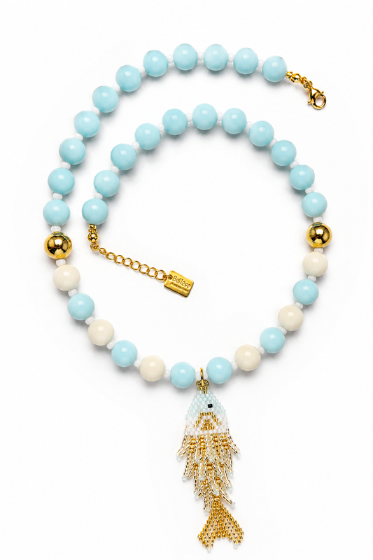 Marina Handmade Fish Necklace l Coastal Ocean Jewelry