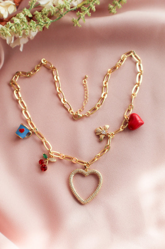 5 Charms Chain Necklace