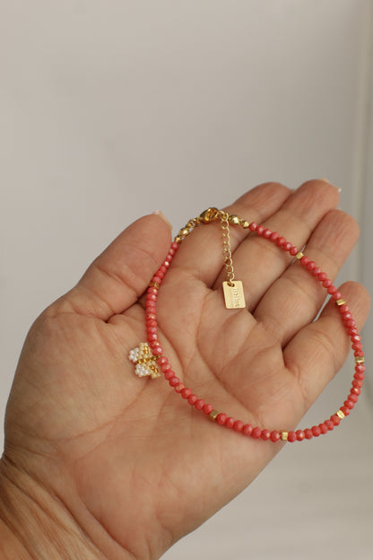 Bahia Crystal Anklet with Charm
