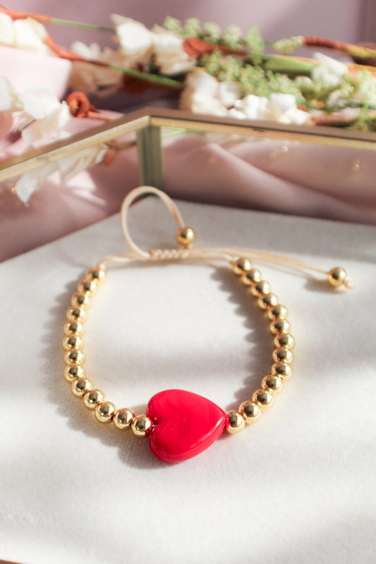 Pulsera de corazón de amor