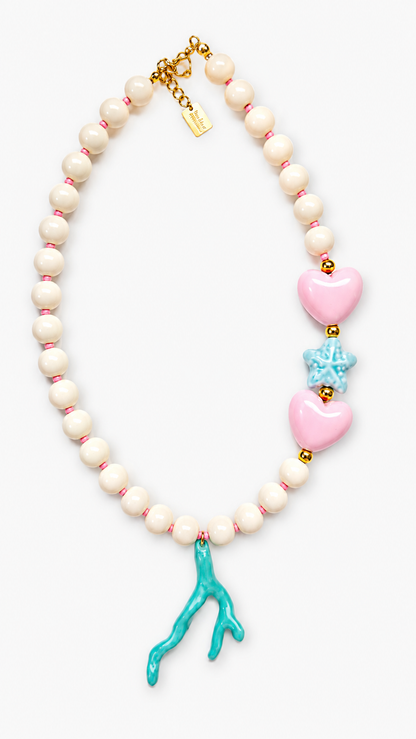 Coral Breeze l Statement Necklace