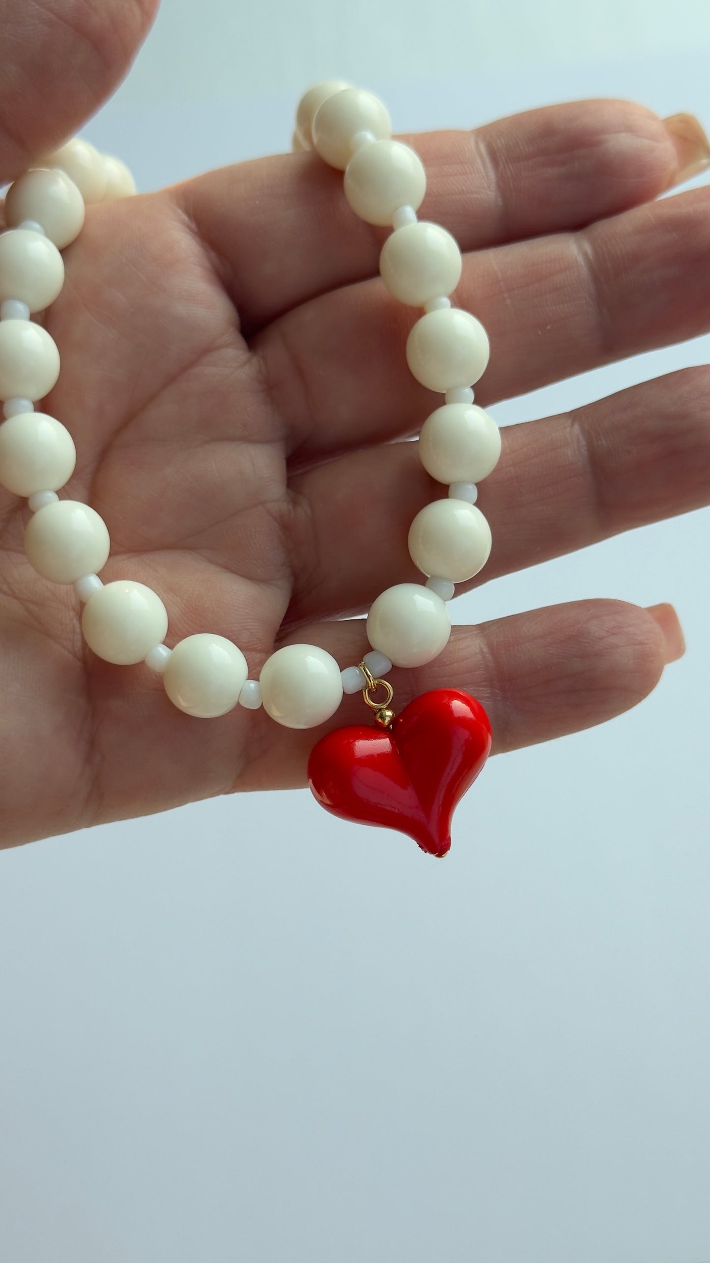 Scarlet Ivory Necklace