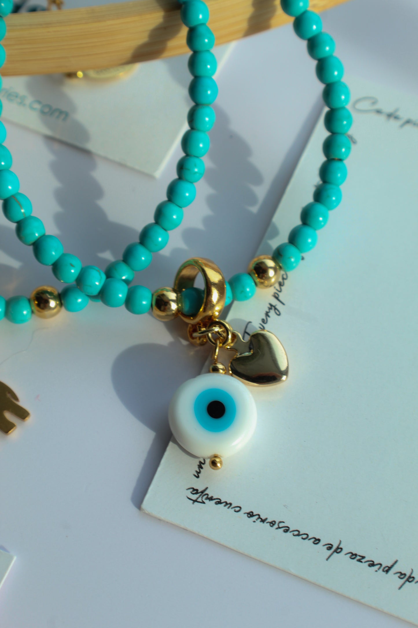 Pulsera de piedra turquesa de energía sagrada
