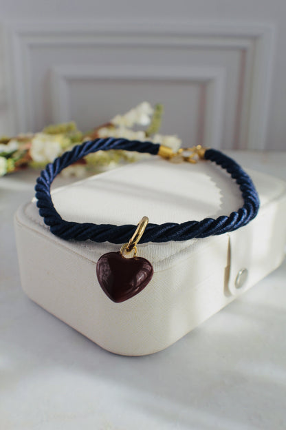 Collar Corazón de Seda