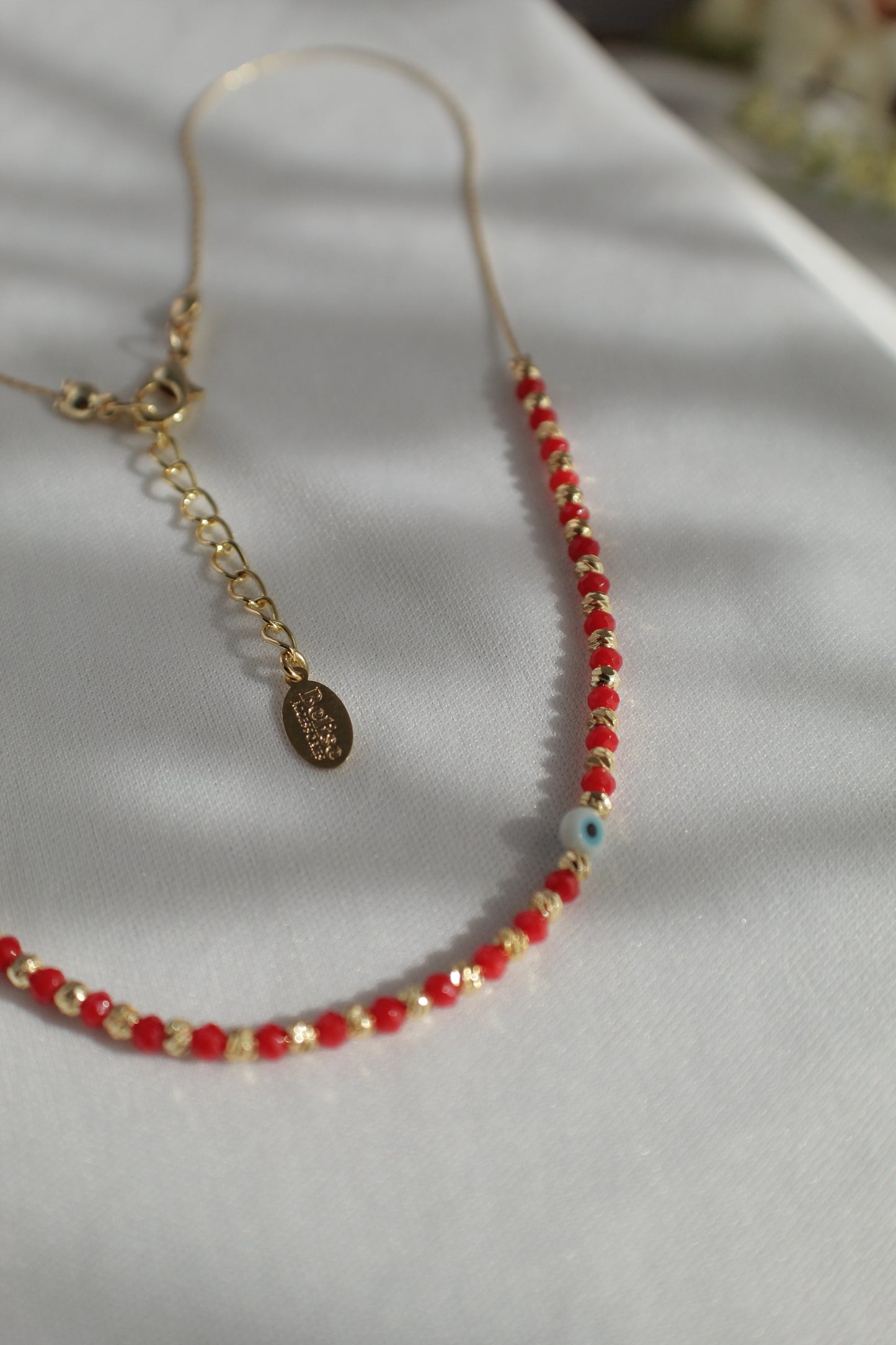 Daily Charms Necklace with Turkish Glass Evil Eye