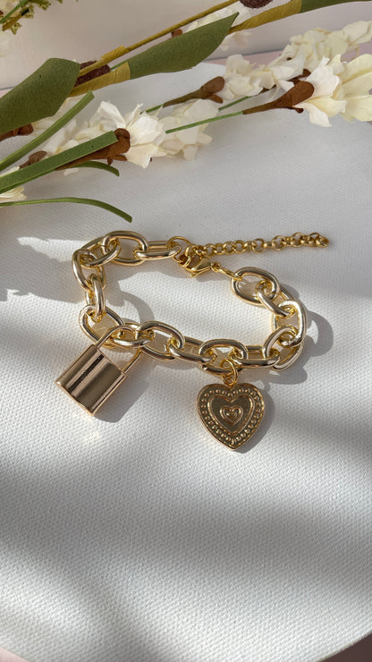 Pulsera de cadena de amor eterno